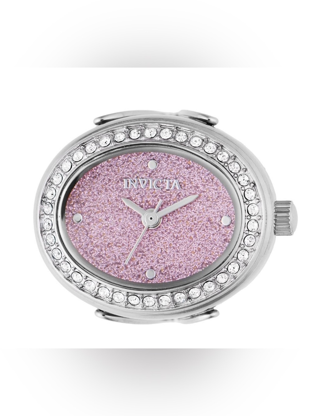 Invicta Pink Glitter Dial Ring Watch Face